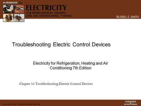 Troubleshooting Electric Control Devices