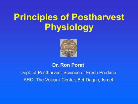 Principles of Postharvest Physiology