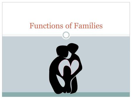 Functions of Families.