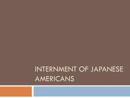 INTERNMENT OF JAPANESE AMERICANS. Map of Camps (1942-1946)