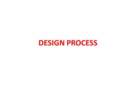 DESIGN PROCESS. DESIGN Every design starts from research and early concept.