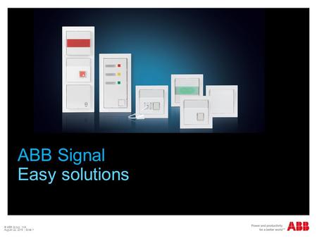 ABB Signal Easy solutions