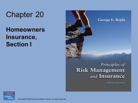 Chapter 20 Homeowners Insurance, Section I.