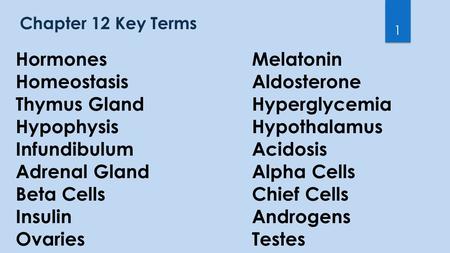 Homeostasis Aldosterone Thymus Gland Hyperglycemia