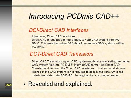 DCI-Direct CAD Interfaces