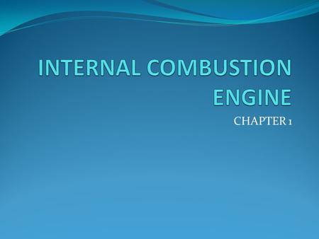 INTERNAL COMBUSTION ENGINE