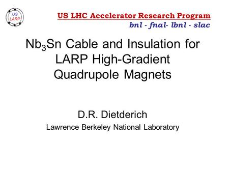 Nb3Sn Cable and Insulation for LARP High-Gradient Quadrupole Magnets