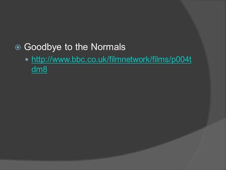  Goodbye to the Normals  dm8  dm8.