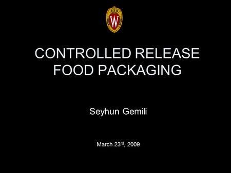 CONTROLLED RELEASE FOOD PACKAGING