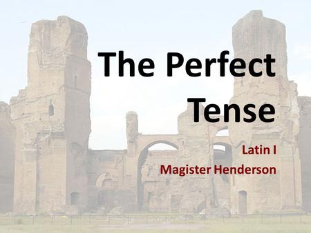 Latin I Magister Henderson