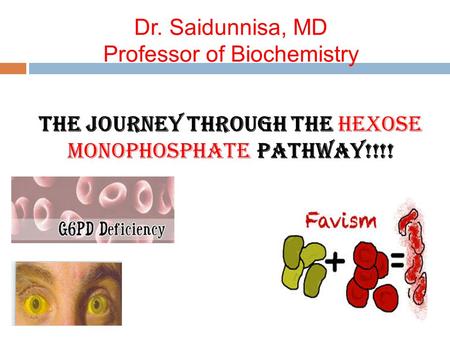 Dr. Saidunnisa, MD Professor of Biochemistry