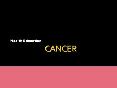 cancer screening presentation slideshare