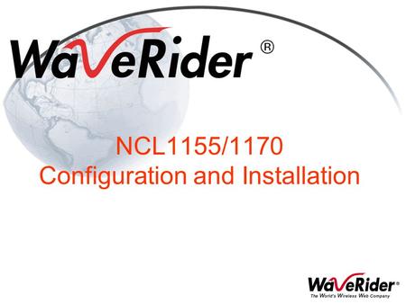 NCL1155/1170 Configuration and Installation. Network Communications Link 1155/1170.