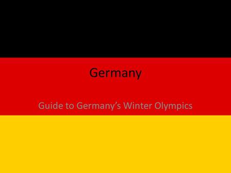 Guide to Germany’s Winter Olympics