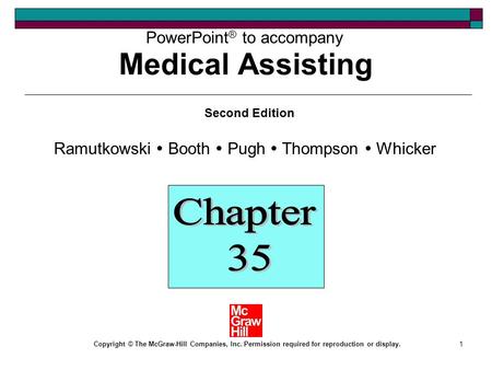 Medical Assisting Chapter 35