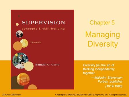 Managing Diversity Chapter 5