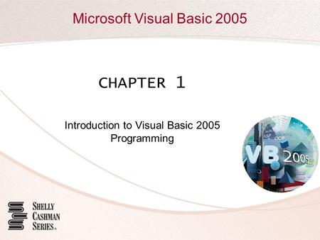 Microsoft Visual Basic 2005 CHAPTER 1 Introduction to Visual Basic 2005 Programming.