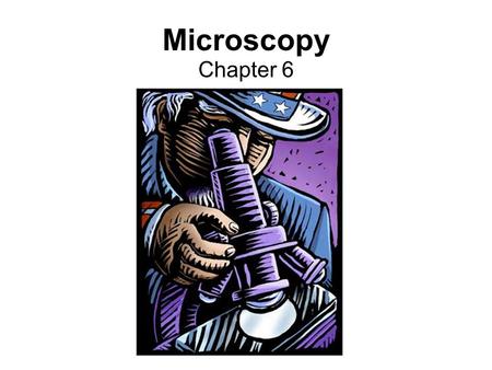 Microscopy Chapter 6. Objectives To be able to describe the light path through a simple lens To be able to define a compound microscope and describe the.