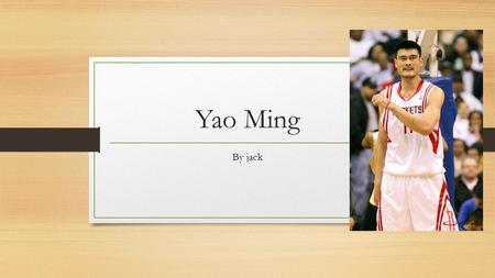 Yao Ming By jack. Introduction Great basketball player. Really tall. How he got drafted. Retired.