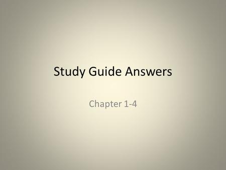 Study Guide Answers Chapter 1-4. – Bilingualism The Policy of having two official languages – Name the 3 groups of aboriginals Native Americans, Inuit,
