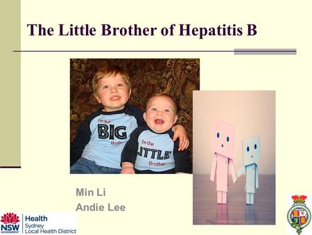 The Little Brother of Hepatitis B Min Li Andie Lee.
