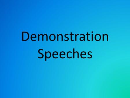 Demonstration Speeches. https://www.youtube.com/watch?v=XDfUjxsz-dc Moon Walk.