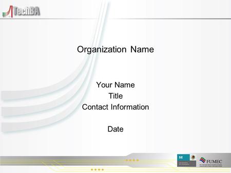 Organization Name Your Name Title Contact Information Date.