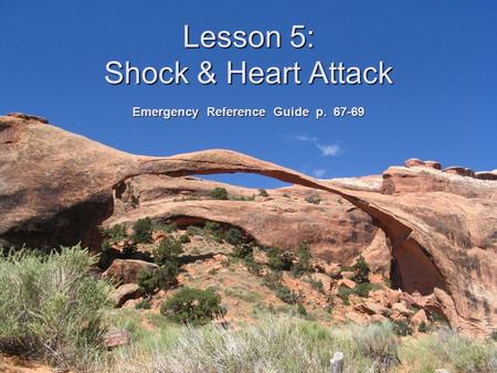 Lesson 5: Shock & Heart Attack Emergency Reference Guide p. 67-69.