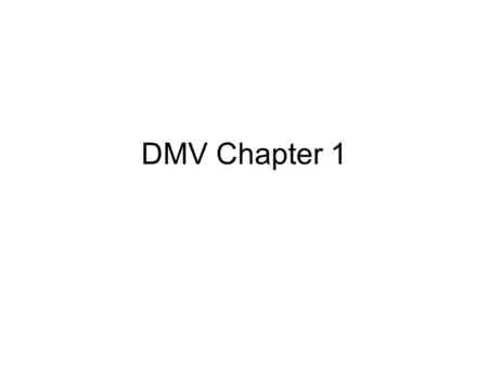 DMV Chapter 1. 6 Point Verification There are four requirements for 6 Point ID Verification: At least one Primary ID At least one Secondary ID Verifiable.
