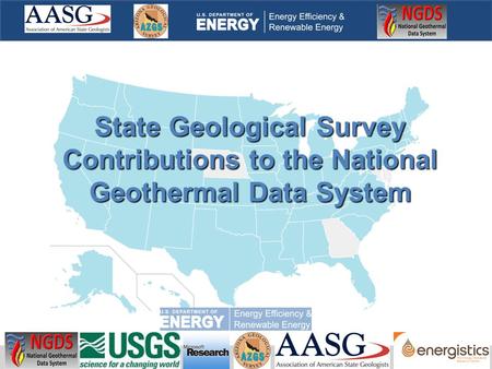 State Geological Survey Contributions to the National Geothermal Data System.