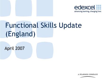 Functional Skills Update (England) April 2007. 2 Can you answer these questions? A coat costs £80 The coat is in a sale with 25% off What is the new cost.