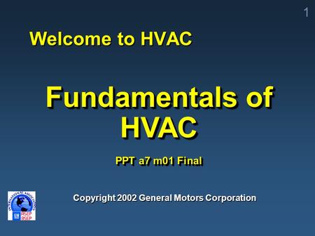 Fundamentals of HVAC PPT a7 m01 Final
