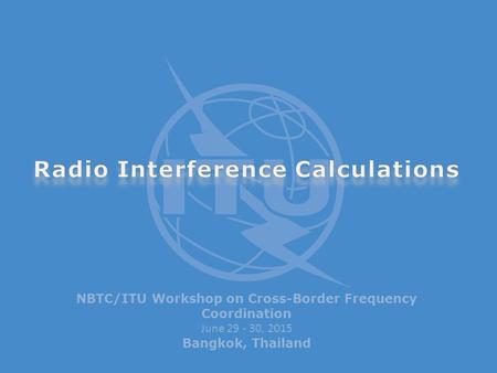 Radio Interference Calculations