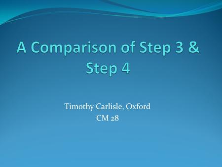 Timothy Carlisle, Oxford CM 28. Step 3 Matching Step 3  Step 3 rematched for 830 mm spool piece  Calc. B(z) & BetaFn with the following:  Minimize.