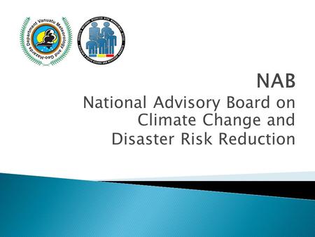NAB National Advisory Board on Climate Change and Disaster Risk Reduction.