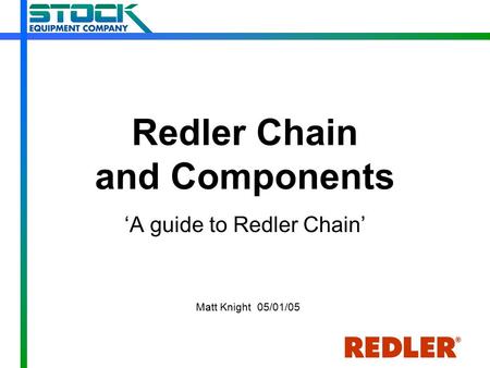 Redler Chain and Components