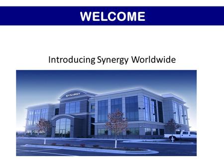 WELCOME Introducing Synergy Worldwide. Heart disease statistics Coronary heart disease is the Ireland’s biggest killer. Approximately 10,000 die from.