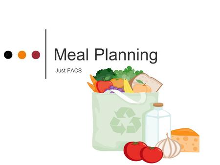 Meal Planning Just FACS.
