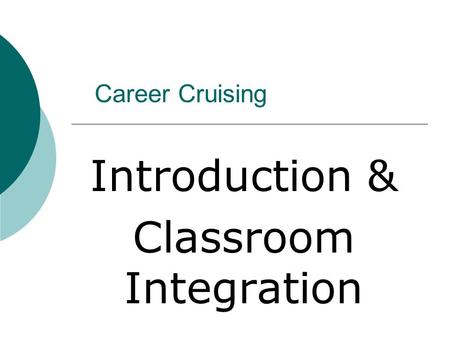 Introduction & Classroom Integration
