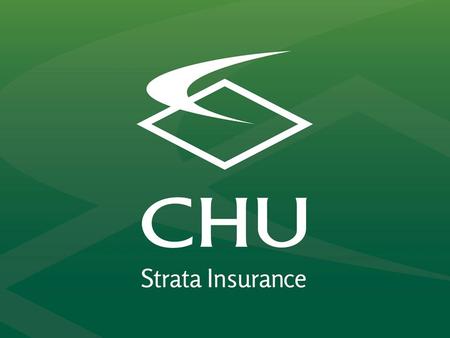 CHU Australia Strata Schemes & Insurance Alan Ferré Alan Ferré State Manager.