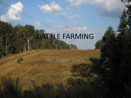 CATTLE FARMING By: Logan Evans. Introduction Farming goes back to ancient times where people’s everyday question was, “What are we going to eat today?”.