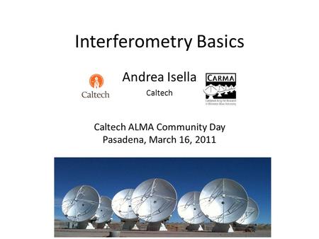 Interferometry Basics
