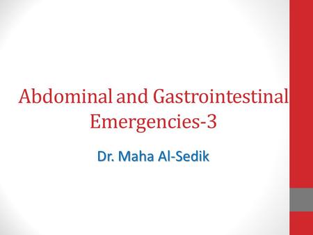 Abdominal and Gastrointestinal Emergencies-3