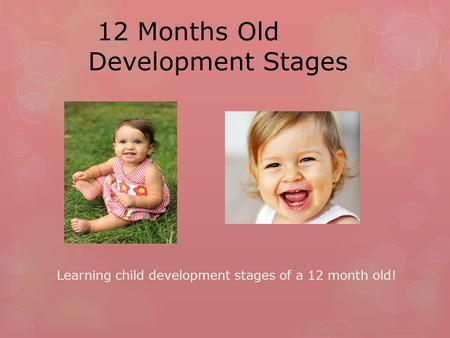 12 Months Old Development Stages Learning child development stages of a 12 month old!