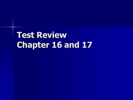 Test Review Chapter 16 and 17. Major Concepts - Circuits -Parallel vs Series -How to determine current, voltage, resistance and the definition of each.