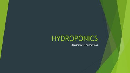 Agriscience Foundations