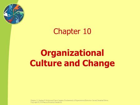 Organizational Culture and Change
