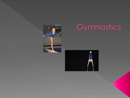  In the floor the gymnast pot the mat on the floor.  She adds her own moves to the routine.  During the moves she dose flips.