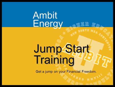 Ambit Energy Jump Start Training