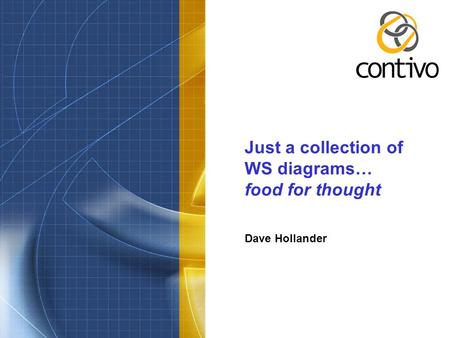 Just a collection of WS diagrams… food for thought Dave Hollander.